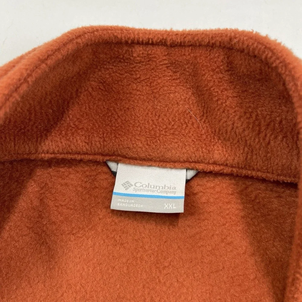 Columbia Full Zip Fleece Jacket Mens Size XXL  Zipped Pockets Adventure Outdoors - Picture 13 of 14